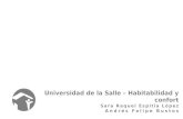 Universidad de la Salle – Habitabilidad y confort Sara Raquel Espitia López Andrés Felipe Bustos