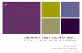 HEMORRAGIA DIGESTIVA ALTA (HDA).  Protocolo de actuación   H.C.Bidasoa