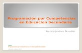 Programación por Competencias  en  Educación Secundaria