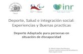 Deporte, Salud e integración social: Experiencias y Buenas practicas