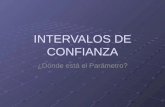 INTERVALOS  DE CONFIANZA