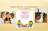 DERECHO DE LAS PERSONAS Y LA FAMILIA