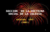 SECCION  DE LA DOCTRINA SOCIAL DE LA IGLESIA