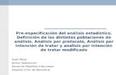 Iñaki Pérez Senior Statistician Servei de Malalties Infeccioses Hospital Clínic de Barcelona