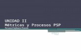 UNIDAD II  Métricas y Procesos PSP Personal Software Process