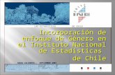 Incorporación de enfoque de Género en el Instituto Nacional de Estadísticas  d e Chile