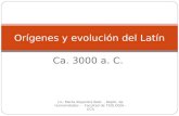 Orígenes y evolución del Latín