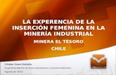 LA EXPERENCIA DE LA INSERCIÓN FEMENINA EN LA MINERÍA INDUSTRIAL MINERA EL TESORO CHILE