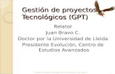 Gestión de proyectos  Tecnológicos ( GPT )