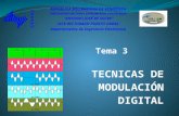 Tema  3 TECNICAS DE  MODULACIÓN DIGITAL
