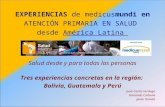 EXPERIENCIAS  de medicus mundi en ATENCIÓN PRIMARIA EN SALUD  desde  América Latina