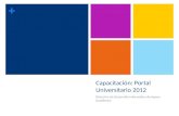 Capacitación: Portal Universitario 2012