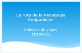 La ruta de la Pedagogía  A migoniana