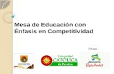 Mesa de Educación con Énfasis en Competitividad
