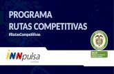 PROGRAMA  RUTAS COMPETITIVAS # RutasCompetitivas