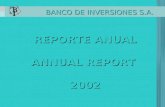 REPORTE ANUAL ANNUAL REPORT  2002