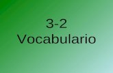3-2 Vocabulario