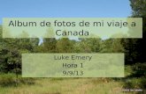 Album  de fotos de mi viaje a  Canada