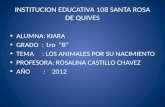 INSTITUCION EDUCATIVA 108 SANTA ROSA DE QUIVES