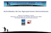 Actividades de las Agrupaciones Astronómicas Blanca Troughton Luque