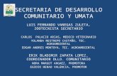SECRETARIA DE DESARROLLO COMUNITARIO Y UMATA