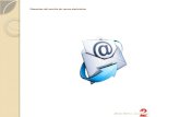 Elementos del servicio de correo electrónico: