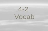 4-2  Vocab