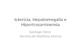Ictericia ,  Hepatomegalia  e  Hipertrasaminemia