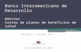 Banco Interamericano de Desarrollo Webinar Costeo  de planes de beneficios de salud
