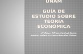 UNAM GUÍA DE ESTUDIO SOBRE TEORÍA ECONÓMICA