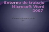 En torn o de trabajo Microsoft Word 2007