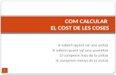 COM CALCULAR  EL COST DE LES COSES