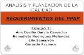 ANALISIS Y PLANEACION DE LA CALIDAD
