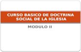CURSO BASICO DE DOCTRINA  SOCIAL DE LA IGLESIA