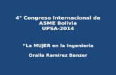 4° Congreso Internacional de ASME Bolivia UPSA-2014