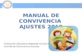 Manual de Convivencia  Ajustes 2012