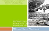 Propuesta de Integración de Planes de Desarrollo para Managua Metropolitana