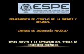 DEPARTAMENTO DE CIENCIAS DE LA ENERGÍA Y MECÁNICA CARRERA DE INGENIERÍA MECÁNICA