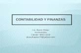 CONTABILIDAD Y  FINANZAS Lic. Byron Osejo Economista Celular: 8953-3218 plusultraplus78@yahoo.com