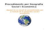 Procediments per Geografia Social i Econòmica