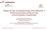 Mapa de  las Competencias Informáticas e Informacionales (CI2) en las universidades españolas