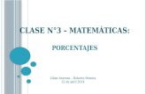 Clase  n°3  – Matemáticas: Porcentajes