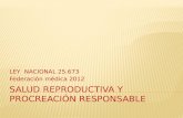 Salud reproductiva y Procreación Responsable