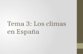 Tema 3: Los climas en España