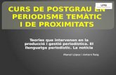 CURS DE POSTGRAU EN PERIODISME TEMÀTIC I DE PROXIMITATS