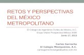 Retos y perspectivas del México metropolitano