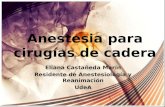 Eliana Castañeda Marín Residente de Anestesiología  y  Reanimación UdeA