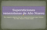 Supersticiones venezolanas de Año  Nuevo