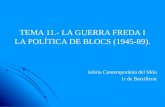 TEMA  11.-  LA GUERRA FREDA I LA POLÍTICA DE BLOCS (1945-89).