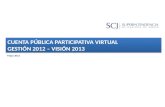 CUENTA PÚBLICA PARTICIPATIVA VIRTUAL GESTIÓN 2012 – VISIÓN 2013